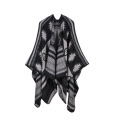 Blouson ouvert Poncho Bohème Cachemire Comme Cape Épais Chaud Étole Jet Poncho Wrap Châle (SP225)